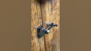 Simple idea with automatic gate latch lock # mechanism lock # DIY # New style # Unique design