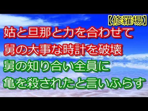 【修羅場】舅に20年間ずっと一緒だった亀を殺された。私「‥殺してやるっ！」旦那・姑「それよりは、舅の大事な物を壊しなさ、あ・‥！」
