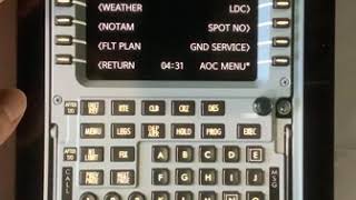 737 CDU ACARS