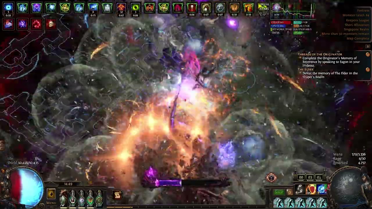 Path Of Exile 3.27 - Necromancer (Aul Bloodline) Kinetic Blast of Clustering T17 Showcase New One!