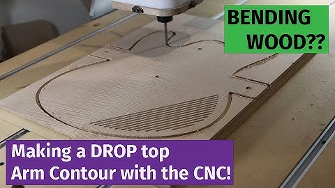 Making a Drop Top Arm Contour On a Guitar by BENDING the Wood!