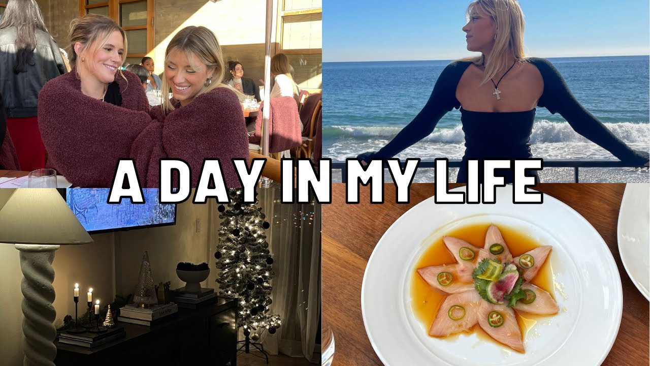 day in my life: rare beauty friendsgiving & christmas shopping! | Keaton Milburn