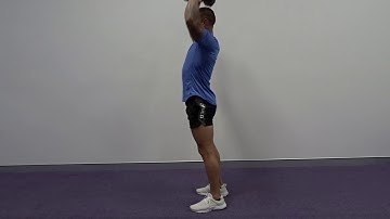 Squat + hammer curl + shoulder press