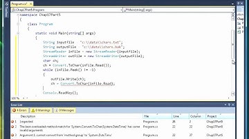 17 05 Writing Characters To A File