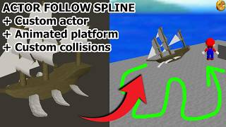 Celebrity SM64 Decomp Tutorial : Make an actor follow a spline ! Profile