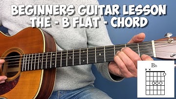How to play B flat - The Bb chord