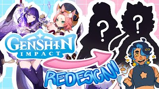 redesigning genshin characters! ft. gaomon pd1161 drawing tablet review ✧ || speedpaint + commentary