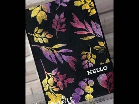 Create a Rich, Textured Card Using the Joseph’s Coat Technique - YouTube