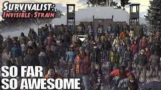 Base Building, NPC Recruiting, Zombie Survival SIM | Survivalist: Invisible Strain Gameplay | E01