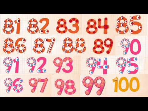 LEARNING TO COUNT 81-100 Counting learning for kids LEARN TO COUNT FOR TODDLERS Lesson for kids