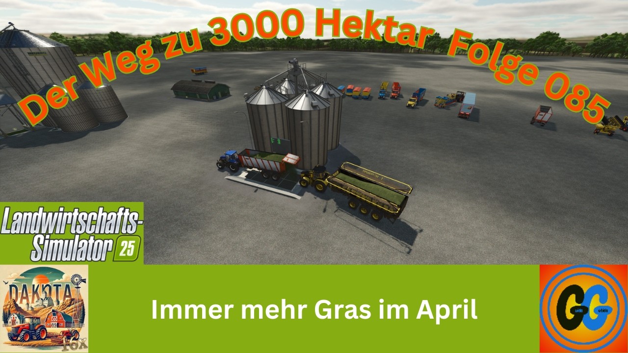 LS25 Dakota 16x Immer mehr Gras im April 085