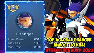 TOP 1 GLOBAL GRANGER HAMPIR 30 KILL LAWAN HAYABUSA JUNGLER - GAMEPLAY PRO PLAYER MOBILE LEGENDS