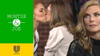Lorena Meritano Sorprende A Yolanda Andrade Con Tierno Beso En La Boca Montse Y Joe