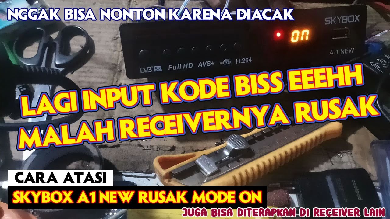 Cara memperbaiki receiver parabola mode on, mata merah, atau mati suri