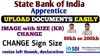 State Bank of India (SBI) Apprentice Form 2025: Photo, Signature & Thumb Impression Upload Guide