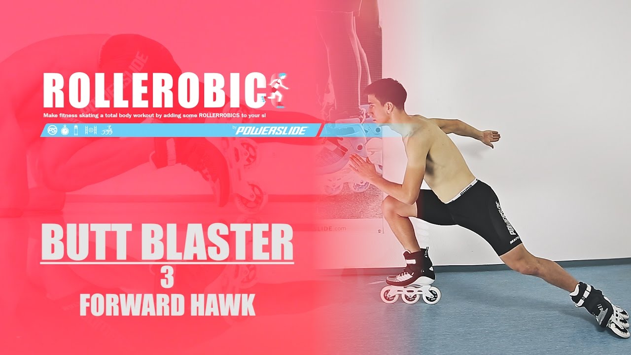 BUTT BLASTER 03 Forward Hawk - ROLLEROBICS Inline skating aerobic workout by Powerslide