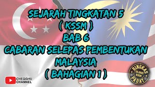 SEJARAH TINGKATAN 5 KSSM : BAB 6 CABARAN SELEPAS PEMBENTUKAN MALAYSIA (BAHAGIAN 1)
