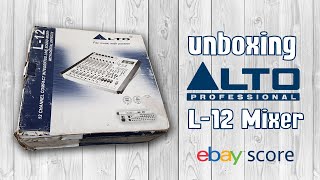 Alto L12 mixer unboxing