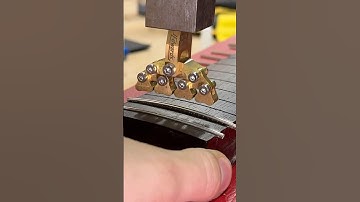 How to install frets using fret press