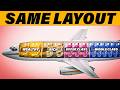 The Math Behind Airplane Seating Arrangements #airplane #airplanelayout
