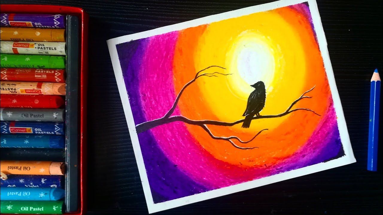 Learn from 2 Ways How To Create Oil Pastels Drawing - Girlycraft