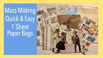 MASS MAKE - 1 SHEET PAPER BAG POCKETS - #roxysweeklychallenge week 29