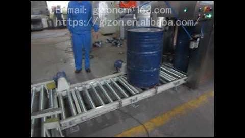 Full auto 200L oil drum filling line