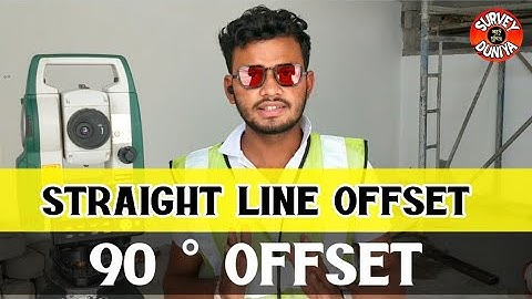 Make offSet & Stake out Points with reference line | S -O Line with Total Station in Hindi
