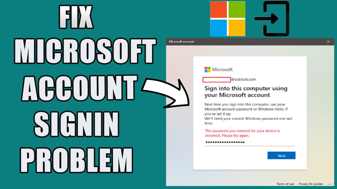 How To Fix Microsoft Account Sign In Problems | Quick & Easy Method ...