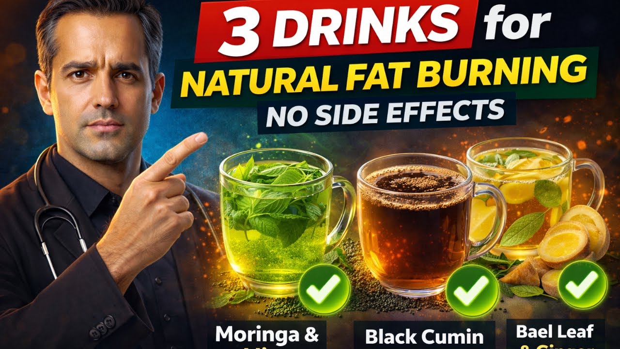 3 натуральных напитка, которые быстро сжигают жир на животе | Без побочных эффектов | Научно дока...