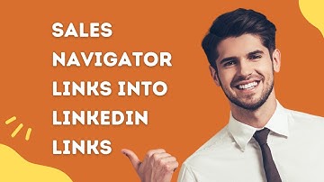 Convert sales navigator links into linkedin links