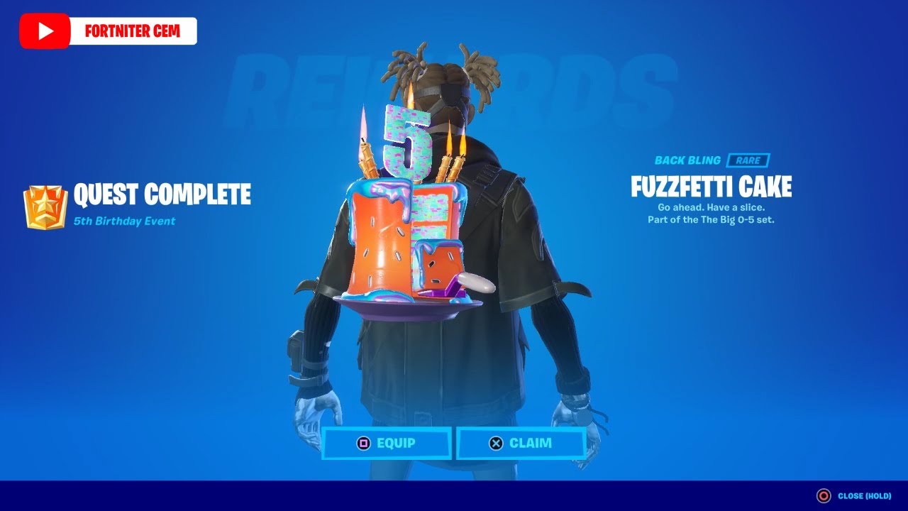 Consume Birthday Cake in different matches Fortnite Birthday Quests
