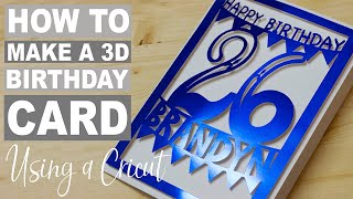 CRICUT MAKER for BEGINNERS - 3D POP UP Birthday CARD🎉🎂Easy screenshot 4