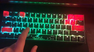 HOW TO PRESS THE F KEY ON DUCKY ONE 2 MINI BLUE SWITCHES