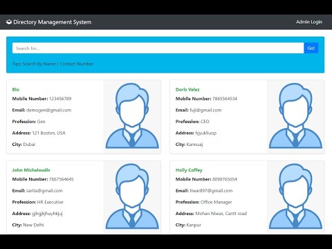 Directory Manager System PHP Script
