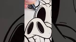 How To Draw Cartoon Pig Time-Lapse
