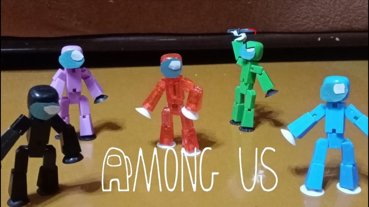 Among us [stikbot!] Mini cartoon!