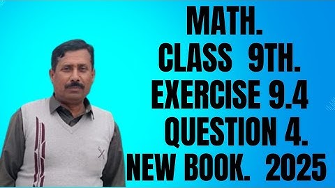 Class 9 Math Chapter 9 Exercise 9.4 Q4 | Similar Figures | New Book 2025