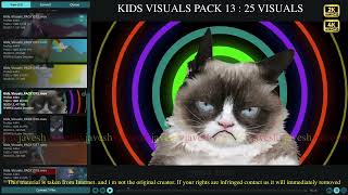 Kids Visuals Pack 13   25 visuals