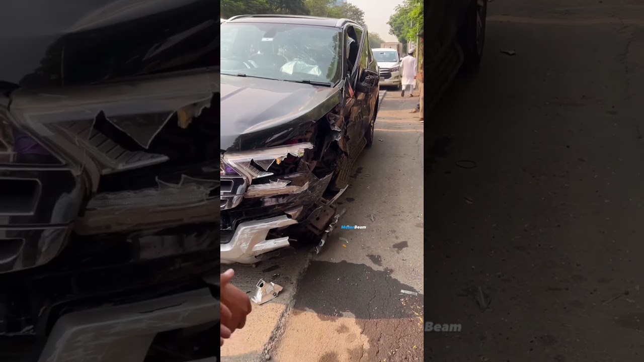😱 Shocking 🤯 Dangerous accident happened between Ford endeavour and tata nexon 