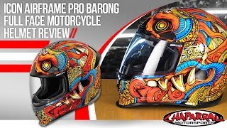 Icon Airframe Pro Barong Full Face Motorcycle Helmet Review Icon Airframe Pro Barong Full Face Motorcycle Helmet Review