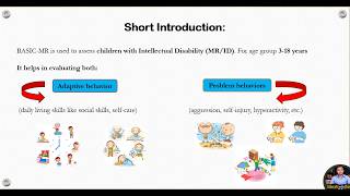 BASIC-MR Assessment tool l Behavioral Assessment Scales for Indian Children with Mental Retardation