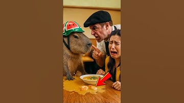 Capybara Spilled the Soup at the Shop… But It Was Misunderstood by Everyone 🍲🐾#shorts #capybara
