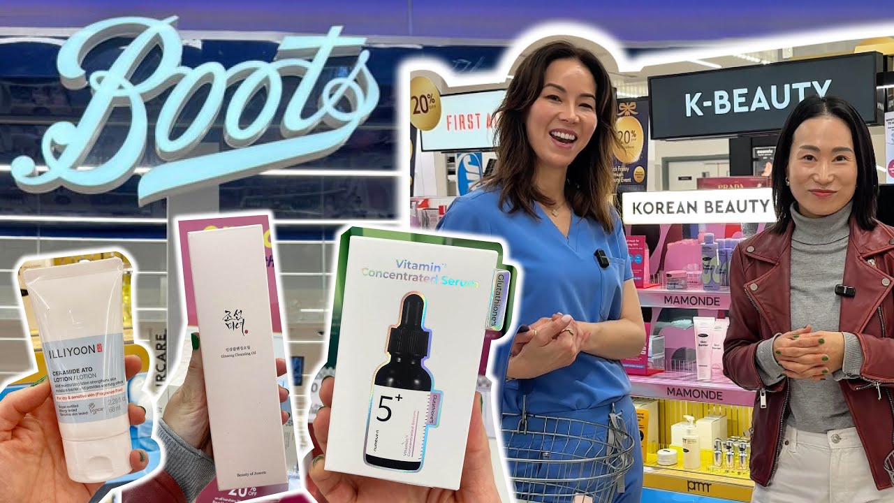 SO MANY K-beauty at Boots UK! 😍 £50 Korean Skincare Find Challenge with a K-beauty Doctor at Boots
