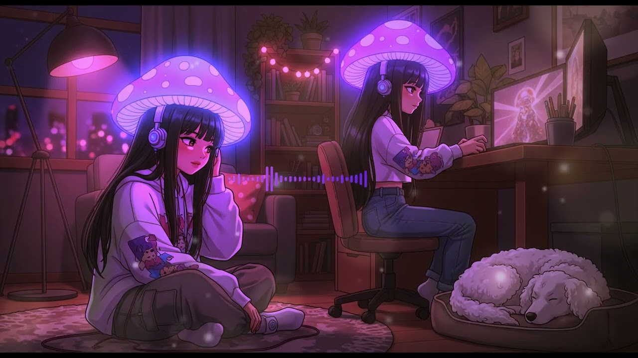 ✧･ﾟ: * twin glow *:･ﾟ✧Vibe Check: Glowing | 【 lofi 】 nighttime comfort