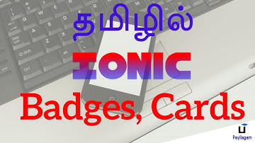 Ionic Framework in Tamil - Badges, Cards  - Payilagam