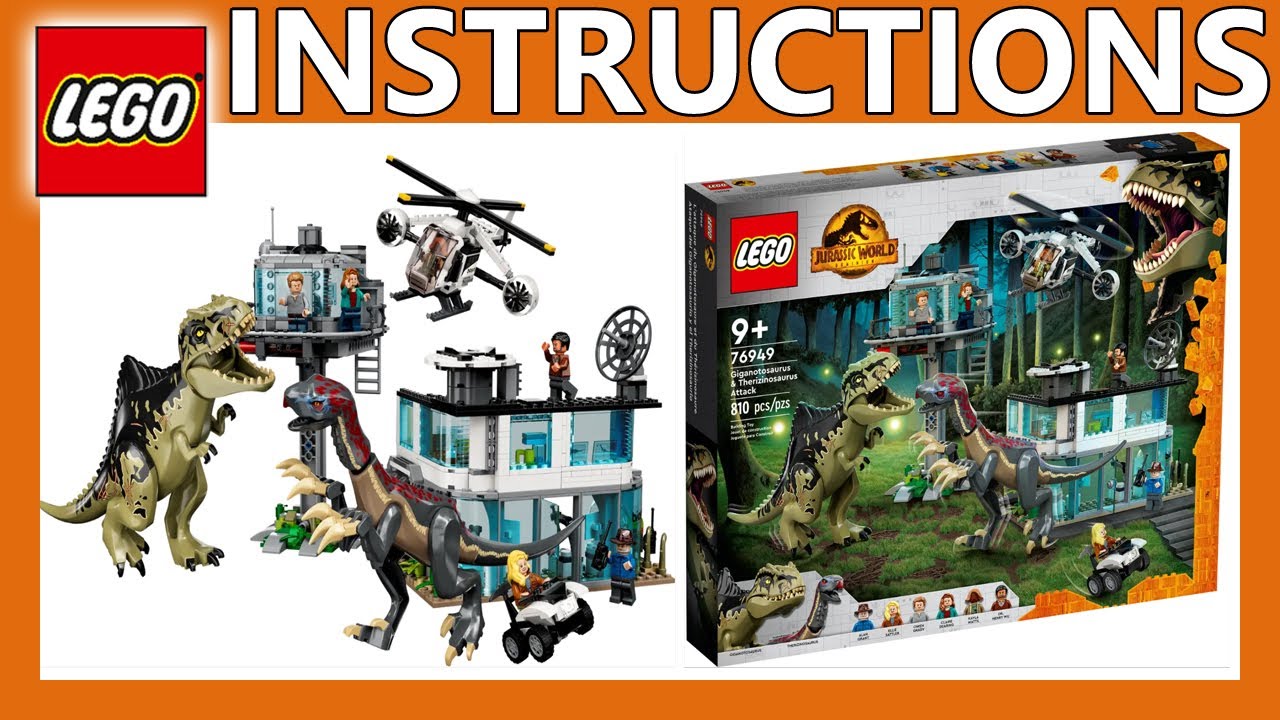 LEGO Instructions | Giganotosaurus & Therizinosaurus Attack
