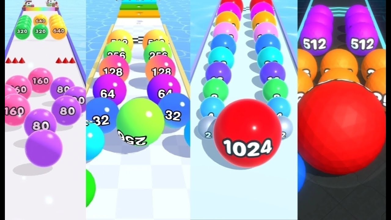 🔴 (7.2) MULTY CHALLENGE BALL RUNNER GAMES -Ball Run 2048 Daily Run Session + Games