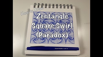 Zentangle Square Swirls/Paradox