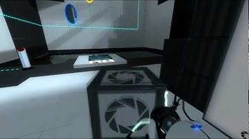 Portal 2 - Scalable Cube blocks the player